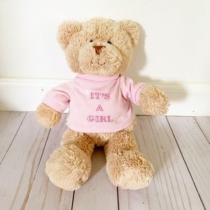Gund “It’s A Girl” Stuffed Plush Bear NWOT